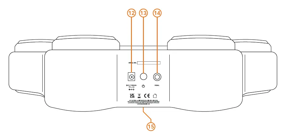 Gear4music-VISIONPAD-6-Electronic-Drum-Pad-2