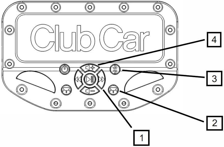 CLUB Car CC BT BT SOUND BAR Bluetooth Soundbar - Diagram 1
