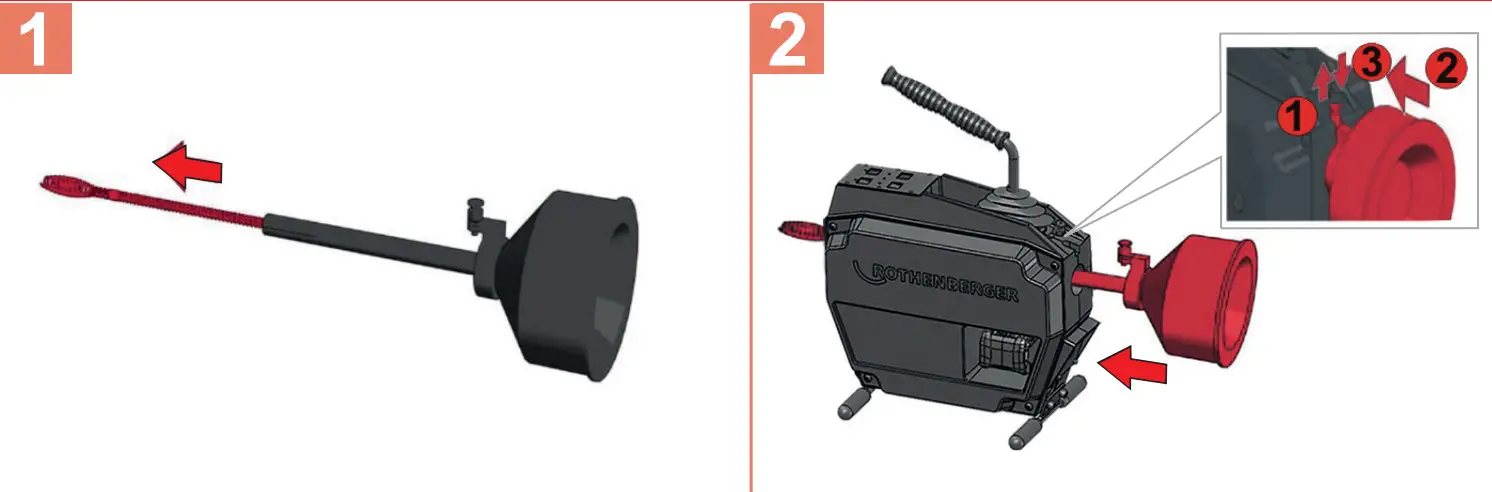 ROTHENBERGER R600 VarioClean 18V 8.0Ah Li Ion CAS 4.5m Brushless Cordless Drain Cleaner - Overview 4