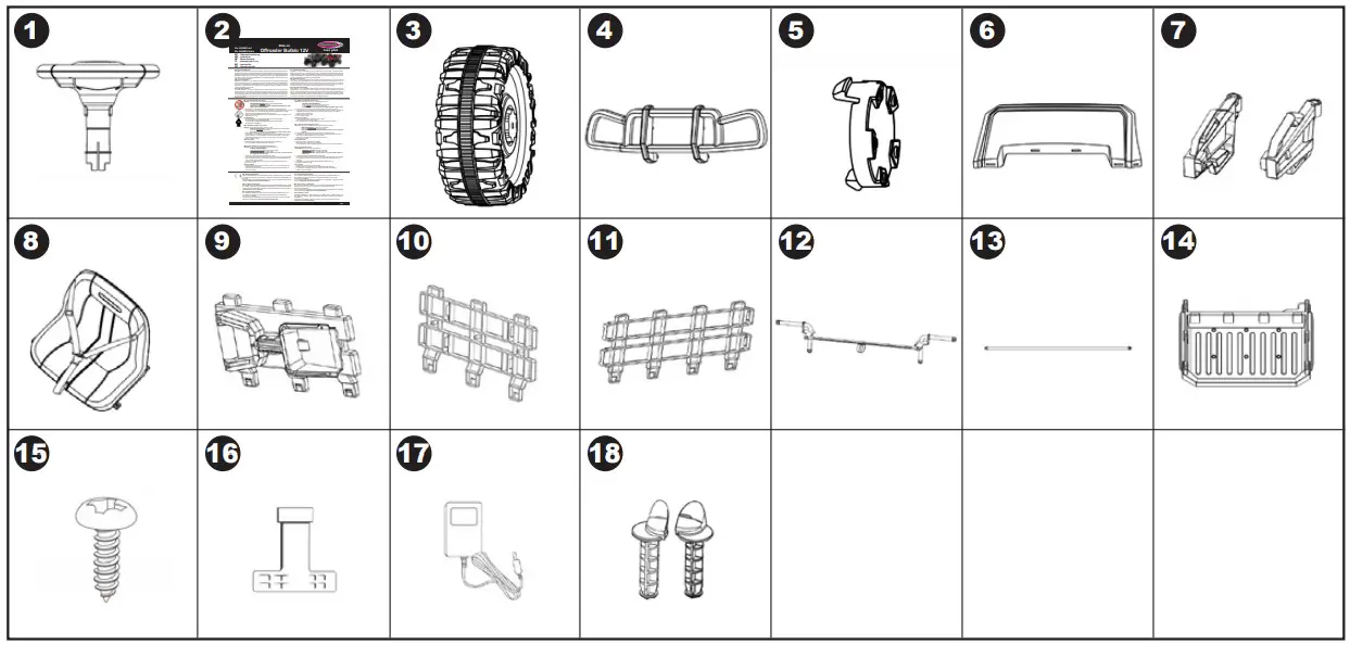 JAMARA 460568 Ride on Offroader Bufalo 12V Truck - figure 1