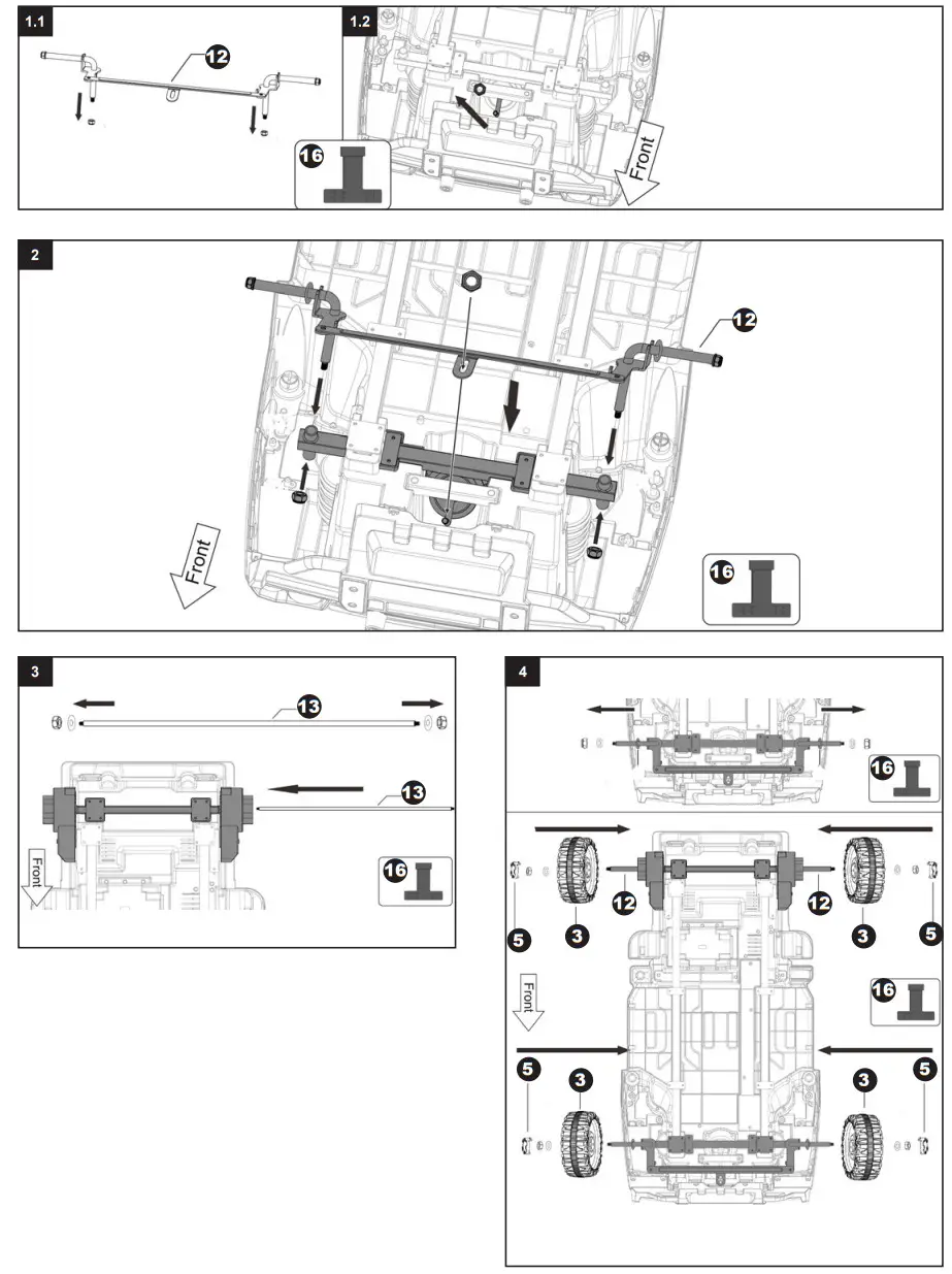 JAMARA 460568 Ride on Offroader Bufalo 12V Truck - figure 2