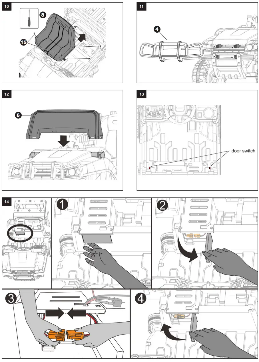 JAMARA 460568 Ride on Offroader Bufalo 12V Truck - figure 4