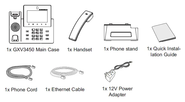 GRANDSTREAM GXV3450 High End Smart Video Phone for Android FIG 1