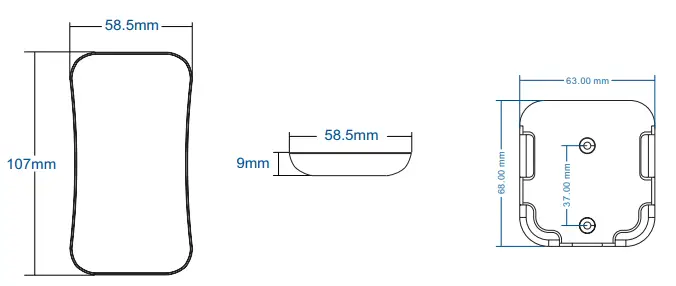 LEDLyskilder R7 Ultrathin Touch Wheel RF Remote Controller 3
