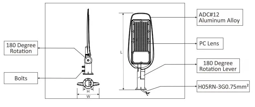 OPTONICA SL9203 Outdoor LED Street Light fig 1