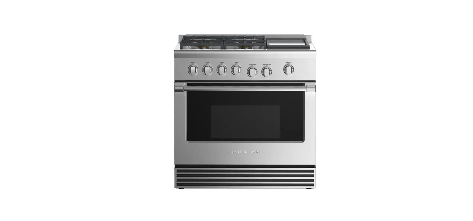 Fisher Paykel Rdv2-364gd-n_n 36 Inch 4 Burners Dual Fuel Range With Griddle User Guide