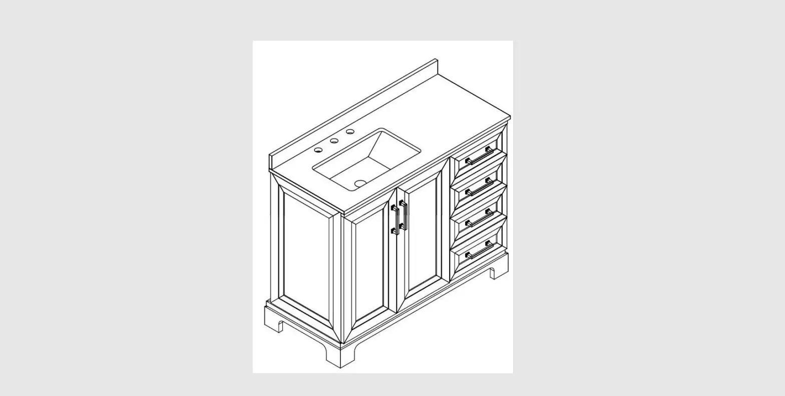 Glacier Bay Sinita 42 D 34.50 In. H Bath Vanity In Natural Oak User Guide