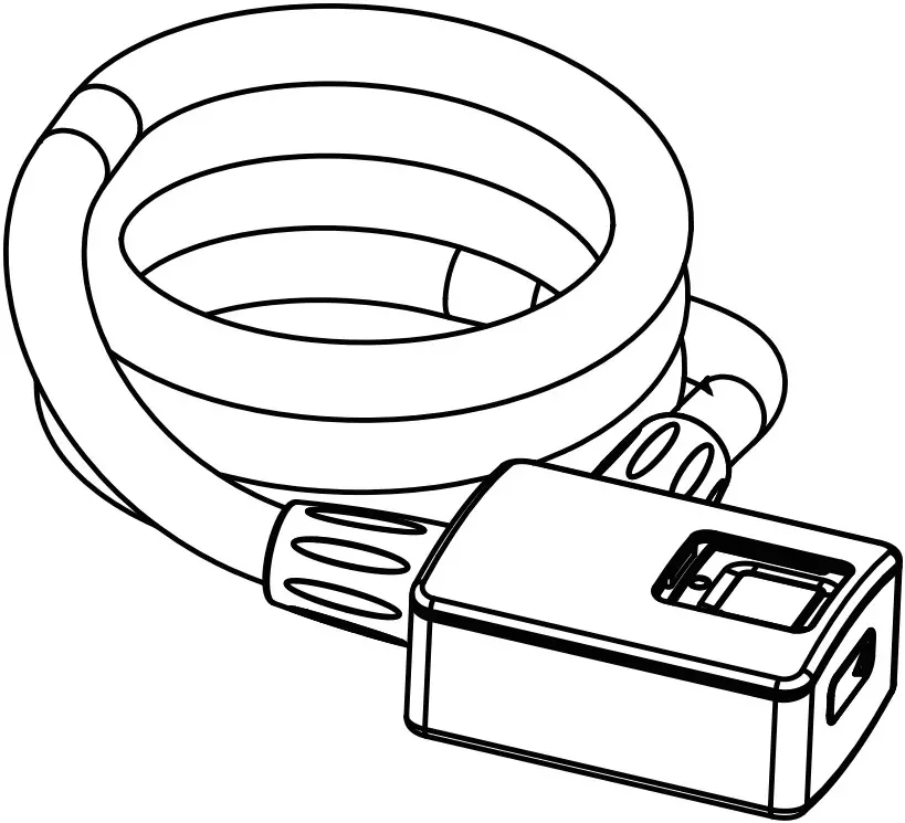 5572792 Daxys Fingerprint Cable Lock