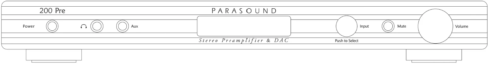 PARASOUND NC200 Pre Stereo Preamplifier and DAC 01