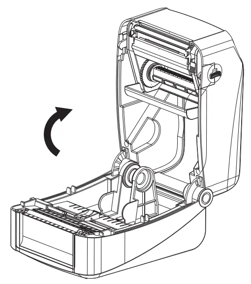GS-2406T Surpass Series Thermal Transfer Barcode Printer Instruction Manual - Print media loading