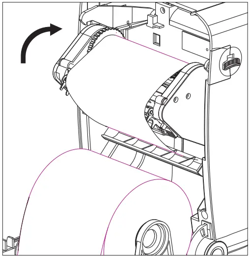 GS-2406T Surpass Series Thermal Transfer Barcode Printer Instruction Manual - Pull out ribbon