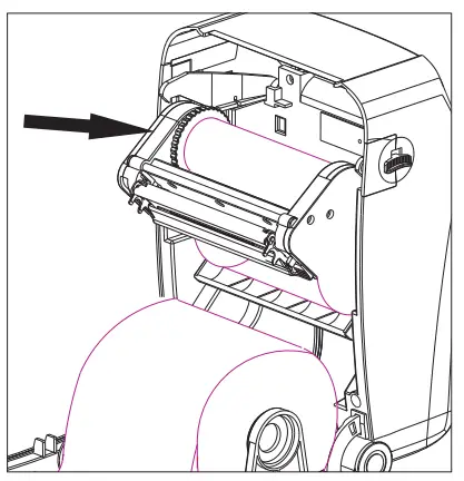 GS-2406T Surpass Series Thermal Transfer Barcode Printer Instruction Manual - left side