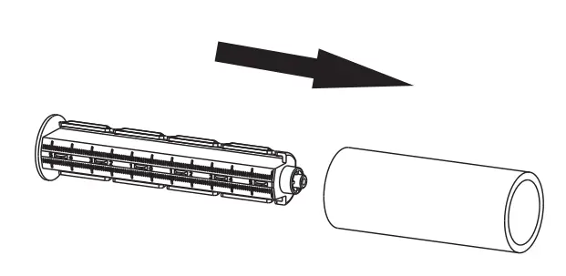 GS-2406T Surpass Series Thermal Transfer Barcode Printer Instruction Manual - ribbon roller