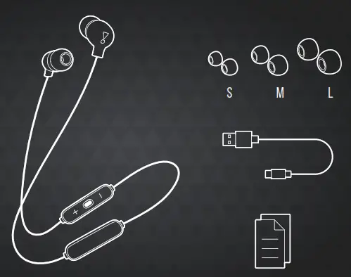 JBL TUNE 175BT Wireless Neckband Earphone - box