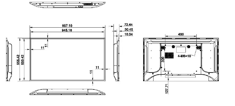 HIKVISION DS-D6043UN-B Indoor Wall-Mounted Digital Signage fig (2)
