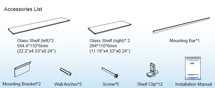 WOODBRIDGE MCL2430 LED Medicine Cabinet fig (4)