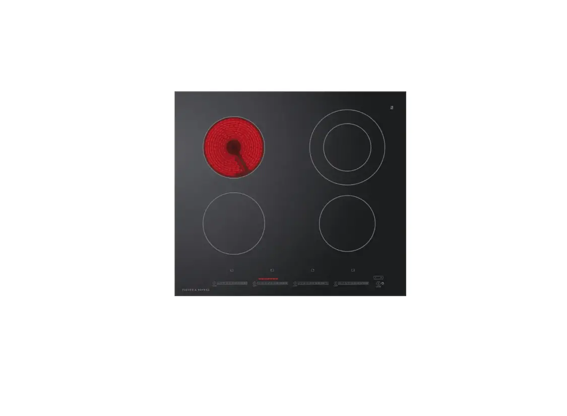 Fisher Paykel Ce244dtb1 24 Inch Electric Cooktop User Guide