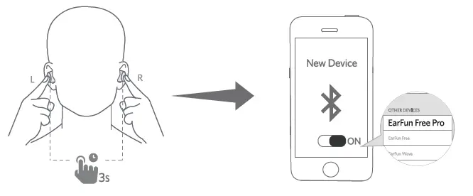 new device and connect.
