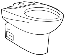 TOTO CST Series Toilet Elongated Bowl - Fig 1