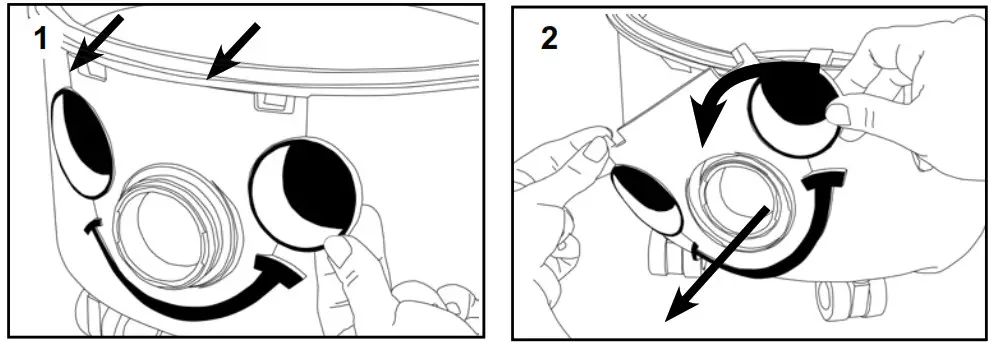 Numatic HENRY 160-11 Cylinder Vacuum - Removing the Face