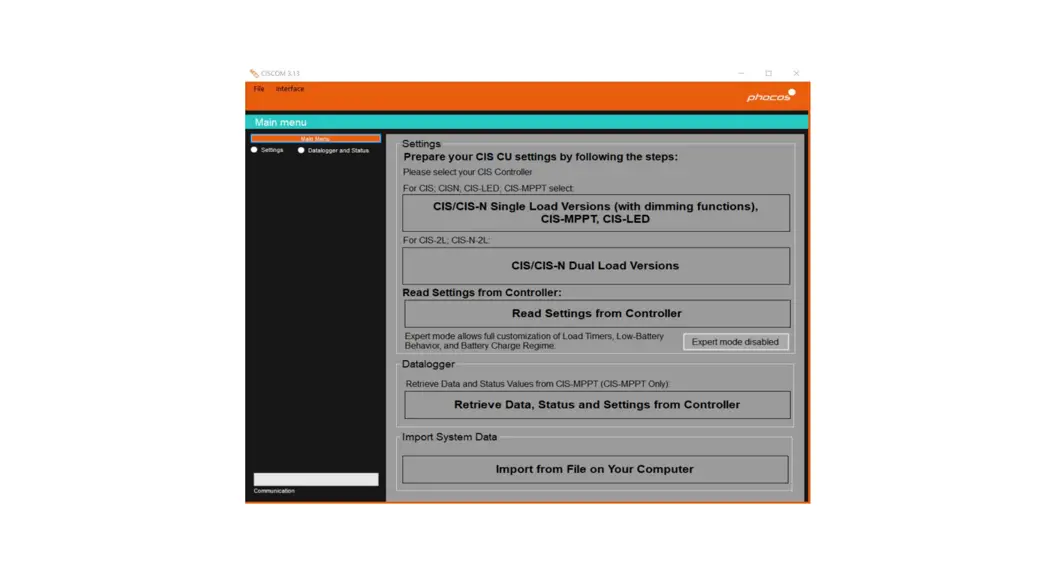 Phocos Ciscom Pc Software User Guide Phocos Ciscom Pc Software User Guide