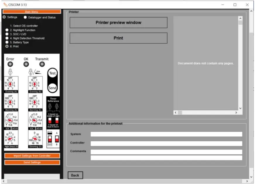 phocos CISCOM PC Software - fig 3