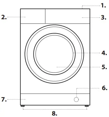 Hotpoint NSWM 864C W Freestanding Washing Machine - fig 2