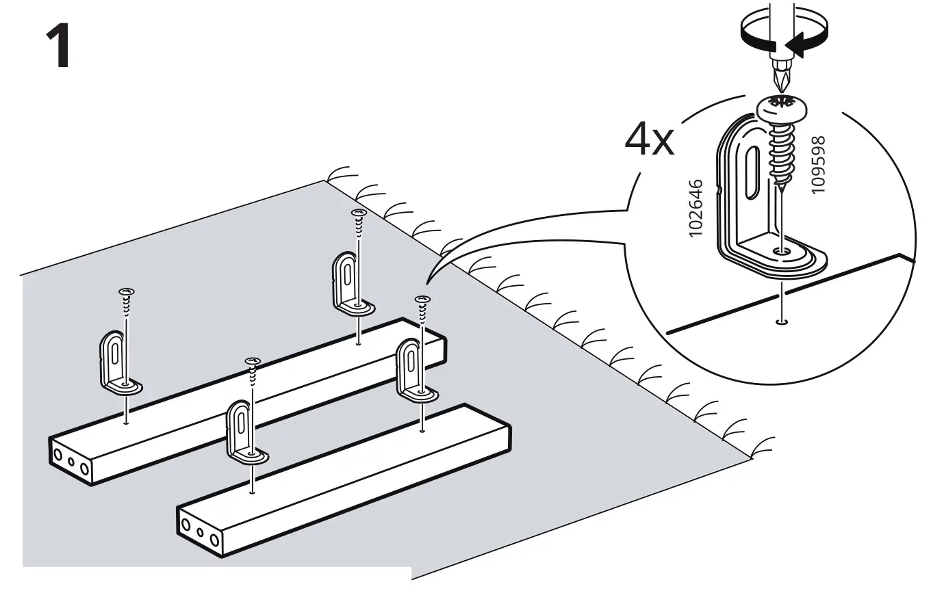 IKEA LERHAMN Light Antique Stain Table - Installation 1