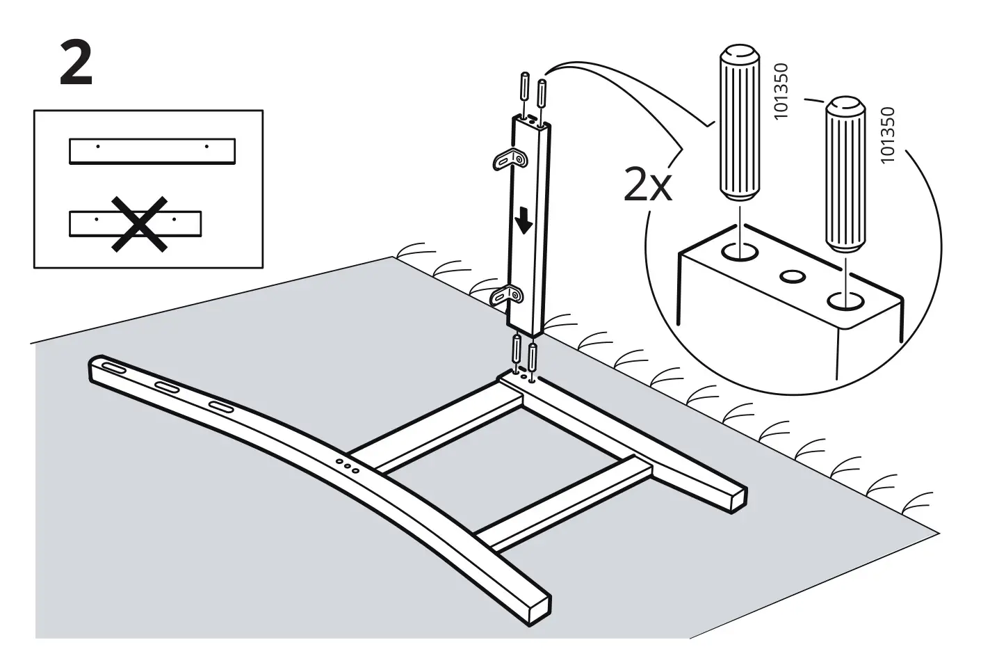 IKEA LERHAMN Light Antique Stain Table - Installation 2