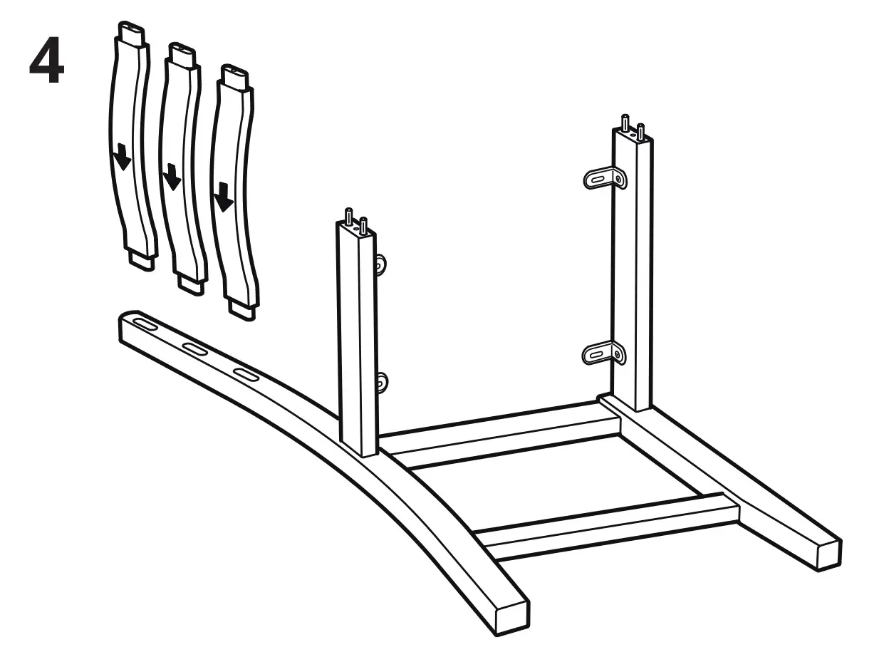 IKEA LERHAMN Light Antique Stain Table - Installation 4
