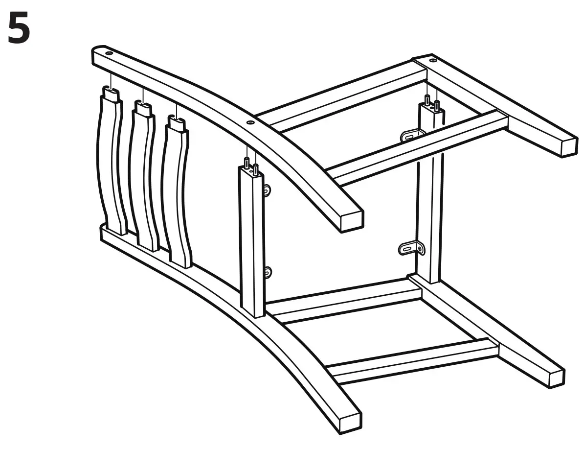 IKEA LERHAMN Light Antique Stain Table - Installation 5