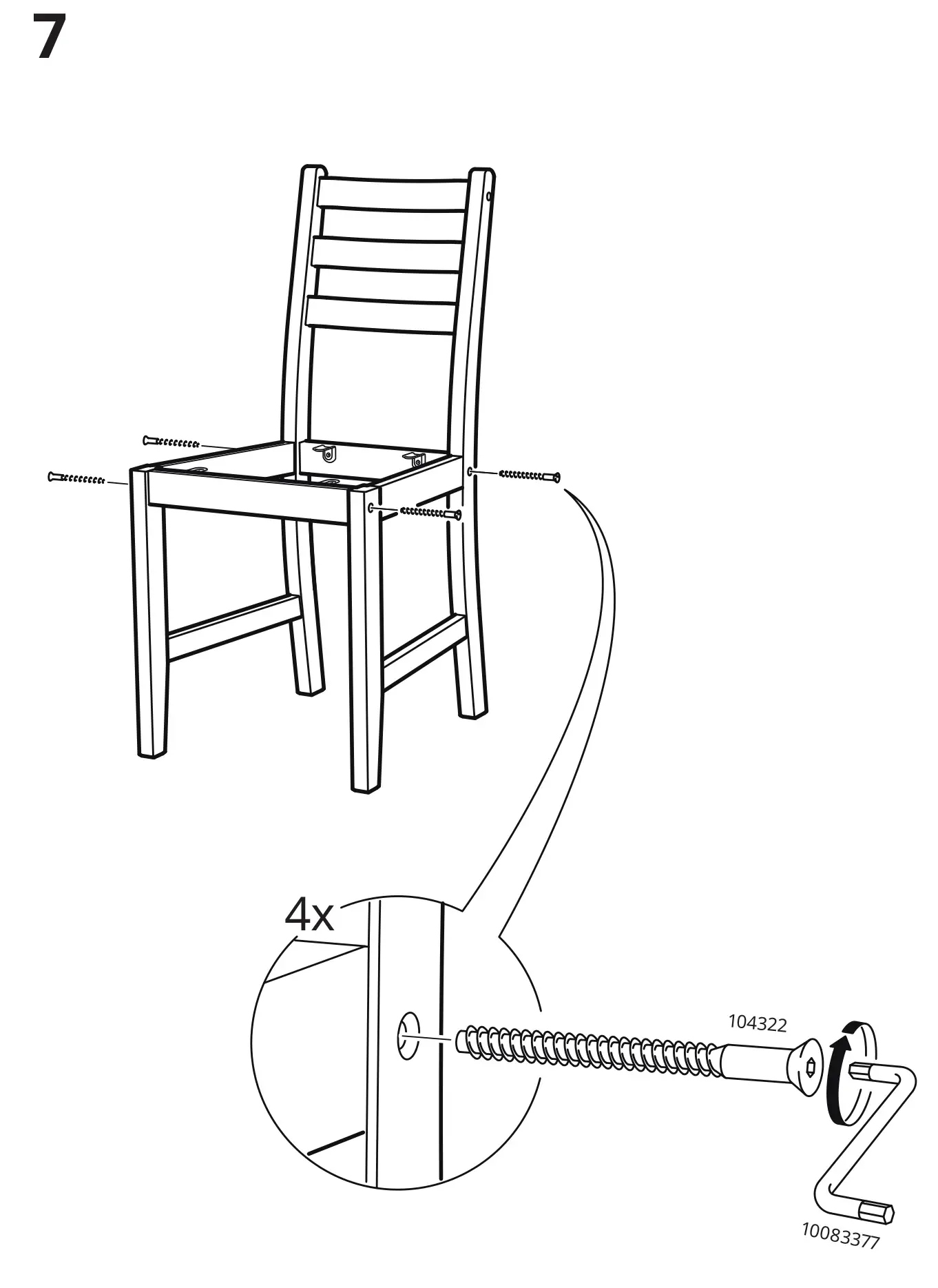 IKEA LERHAMN Light Antique Stain Table - Installation 7