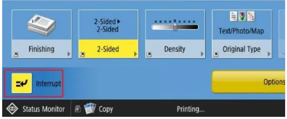 LOFFLER Canon ImageRUNNER Advance DX Interrupt & Cancel Jobs 10