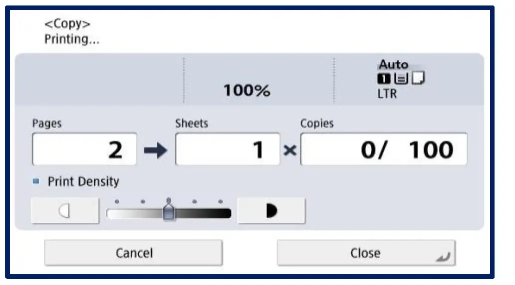 LOFFLER Canon ImageRUNNER Advance DX Interrupt & Cancel Jobs 3