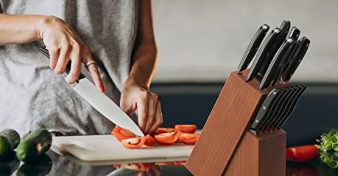 Deco Chef Dgkw16set 16 Piece Wooden Stainless Steel Knife Set Instruction Manual