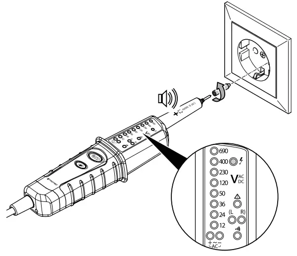 TROTEC BE20 Voltage Detector - fig 3
