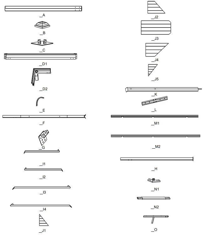 Sunjoygroup L-GZ680PST-M - PACKAGE CONTENTS