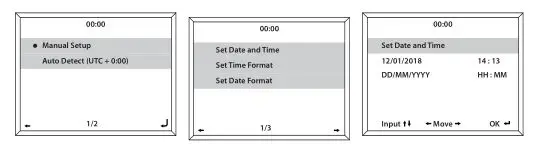 OAKCASTLE IR100 Bluetooth Internet Radio - Manually setting date and time