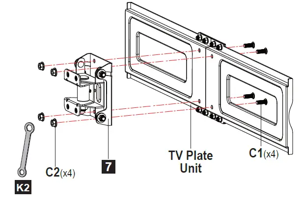 MOUNTUP MU0031 Universal TV Stand 47