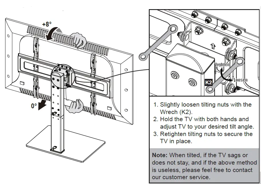 MOUNTUP MU0031 Universal TV Stand 51