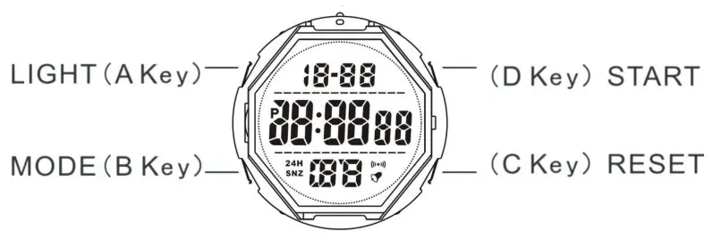 SKMEI 1736 Digital Watch - 1