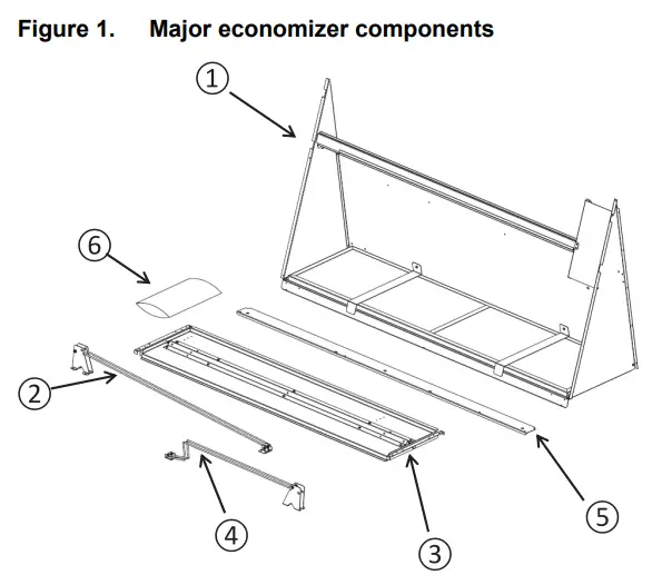 TRANE-Technologies-BAYECON300-Downflow-Dry-Bulb-Economizer-fig-1
