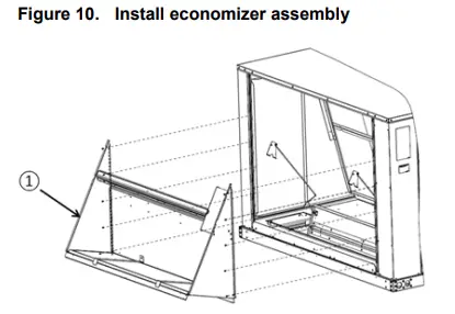 TRANE-Technologies-BAYECON300-Downflow-Dry-Bulb-Economizer-fig-10