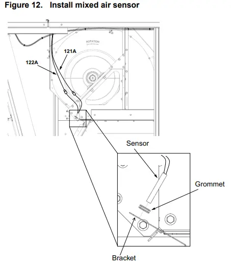 TRANE-Technologies-BAYECON300-Downflow-Dry-Bulb-Economizer-fig-12