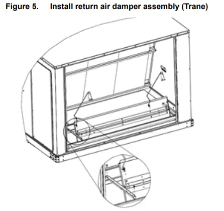 TRANE-Technologies-BAYECON300-Downflow-Dry-Bulb-Economizer-fig-5