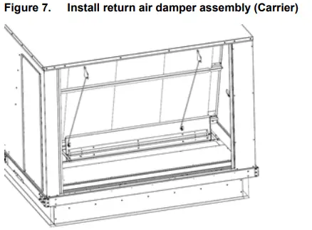 TRANE-Technologies-BAYECON300-Downflow-Dry-Bulb-Economizer-fig-7
