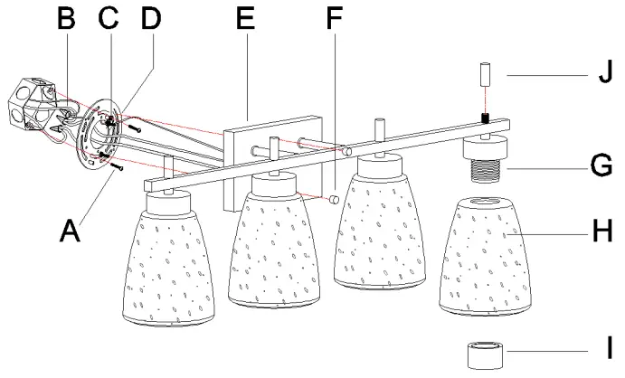 ZEVNI-A04552-Akins-29-Inch-Wide-Brass-Vanity-Light-fig-2