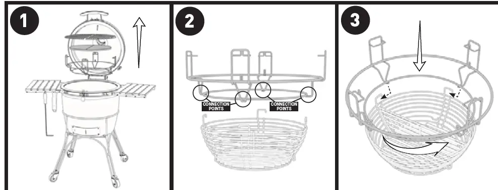 KAMADO-JOE KJ-MCC23-Charcoal-Basket-Grill-1