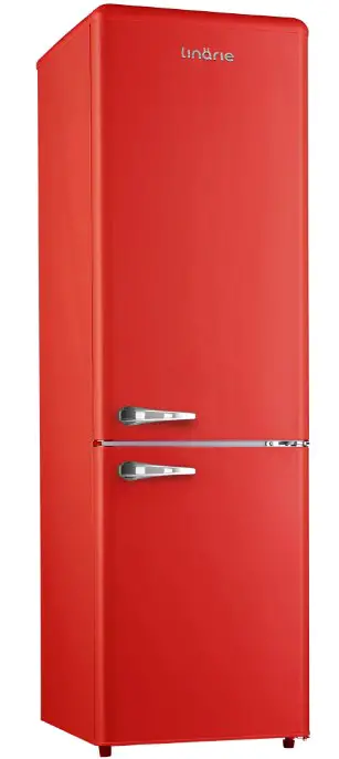 Linarie LKCO250RED Retro Bottom Mount Fridge