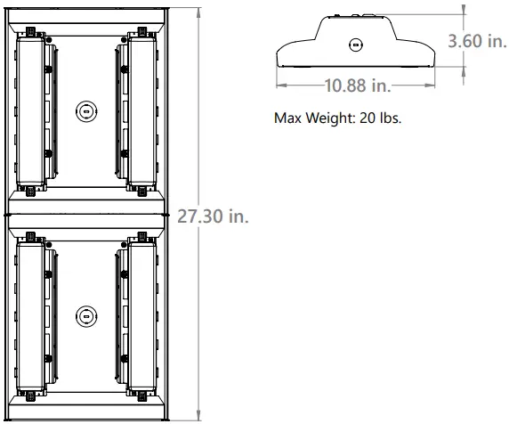 ALBEO ABV4 Series LED High Bay Luminaire - Figure 12